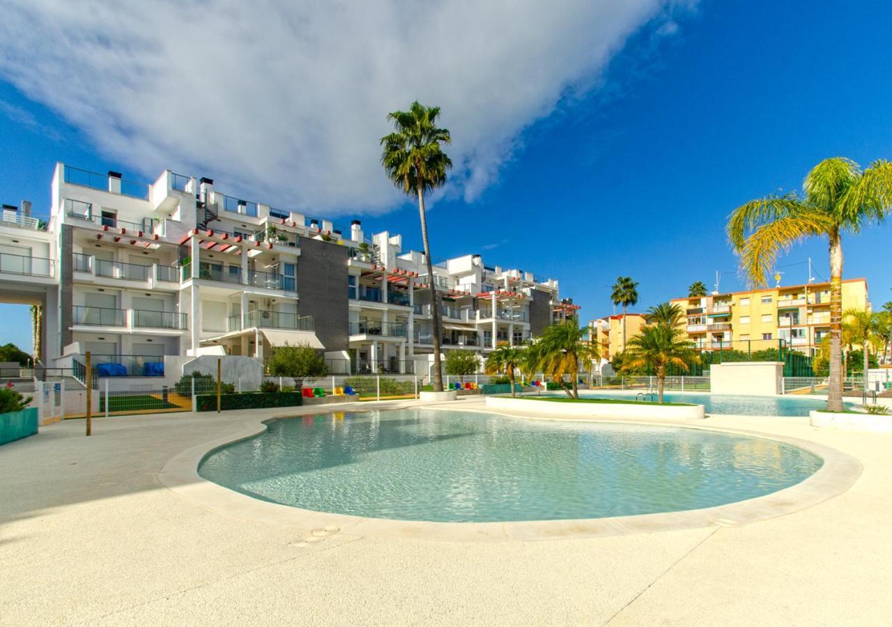 Apartamento Victoria Playa III Con Una Gran Terraza Denia Kültér fotó